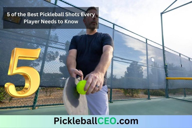 5 of the Best Pickleball Shots Every Player Needs to Know
